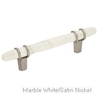 Marble White/Satin Nickel